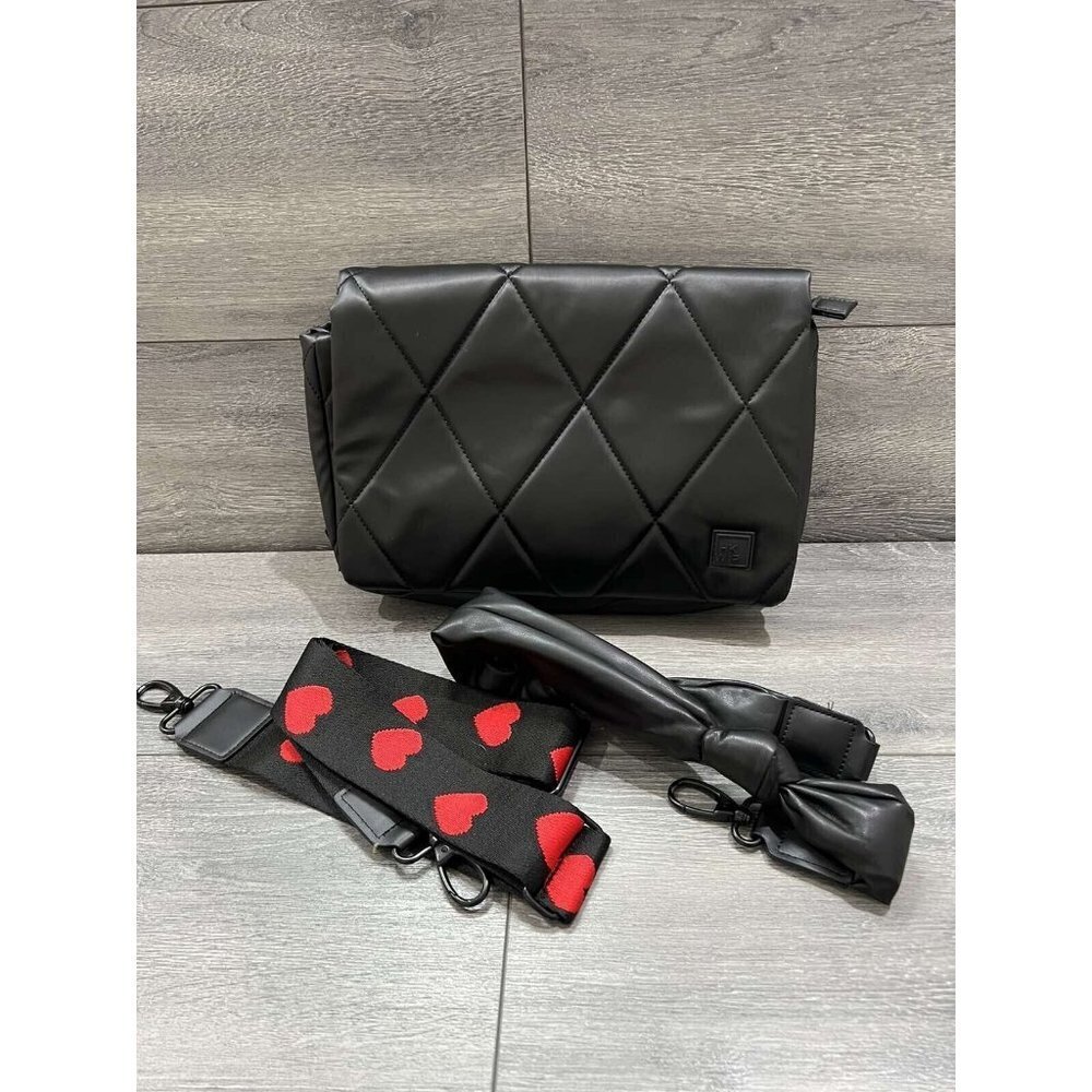 Shawn Killinger x IHKWIP Knotted Shoulder Bag with Two Straps Metallic Black